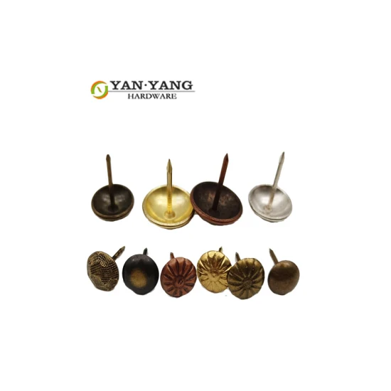 Yanyang Furniture Decorative Nail Head for Sofa High Quality Gold Iron